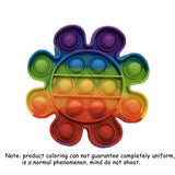 Silicone Rubber Anti Anxiety Stress Relief Push Pop Bubble Rainbow Pumpkin Ghost Fidget Toys Squeeze The Toy for Kids Adults