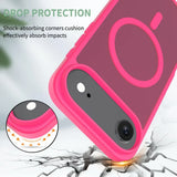 Matte For Magsafe Magnetic Case For iPhone 17 Air 16 15 14 13 12 11 Pro Max Plus SE4 16e Mini Wireless Charge Hard Armor Cover