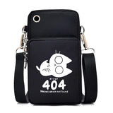 Women's Handbags Black Explosive Coffee Cat Messenger Bags | Female Cartoon Shoulder Bag Purse (Fashion Mobile Phone Crossbody Bags)