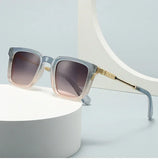 SHAUNA New Square Women Luxury Sunglasses Retro Rivets Men Gradient Shades UV400 Sun Glasses