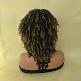 Afro Bob Faux Locs Wig | Short Dreadlock Twist Braids