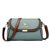 Solid Color High-Quality Leather Small Shoulder Bags | New Messenger Bags with Strap & Designer Crossbody Bag (Sac à Main)