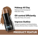 Face Pearl Stone Highlighter Stick Contour Shading Lasting Cheek Stereoscopic Brightening Skin Blush Illuminator Makeup Cosmetic