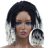 10" Braided Bob Wig | Afro Dreadlock Wig | Curly Ends | Synthetic Crochet Wig | Cosplay