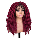 Blue Butterfly Locs Full Lace Braided Wigs For Women Crochet Hair Dreadlocks Meche Faux Locks Braids Extensions Synthetic Hair