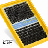 Individual Lashes 20-100D 280pcs Cluster Lashes Natural Look Mixed Tray DIY Eyelash Extension Volume Lash Clusters Eyelashes