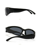 Unique Y2K Designer Luxury Sunglasses Women Rectangle Big Frame Sun Glasses For Men Outdoor UV Protection Classic 2000S Black Sh