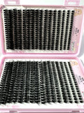 570/640pcs Individul Claster Eyeash Thick & Fluffy Extension 30D/100D Mix Length DIY Cluster Lashes