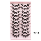 Russian Strip Lashes Makeup Lashes 25mm 3D Mink Volume Fluffy Natural False Eyelashes Thick Dramatic Mink Eyelashes Wholesale