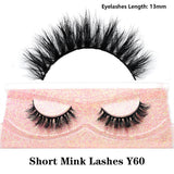 FOXESJI Real Mink Fluffy Short Eye Lashes Extension Wispy Soft Natural Short False Eyelashes Daily wear Full Strip Lashes Makeup