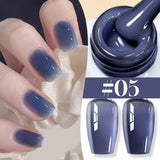 10ML 1-24PCS Milk White Jelly Gel Nail Polish Nail Art 2026 New Popular Nail Supplies UV LED Light Nails Black Red Nails
