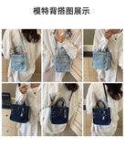 Women's Box Crossbody and Shoulder Handbag | Polyester, Adjustable Strap