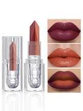 Orange Lipstick Lip Glaze Silky Smooth Matte Lip Gloss Carrot Bright Color Lasting Lip Stick Sexy Women Cosmetics Makeup Product