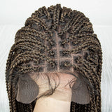 36" Water Wave Braided Wig | Lace Front | Baby Hair | Long Braids