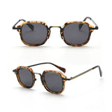 Caterside Punk Retro Polarized Sunglasses Men Mental Fashion Square Sun Glasses Women Outdoor Travel Driving Eyewear UV400