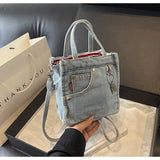 Women's Box Crossbody and Shoulder Handbag | Polyester, Adjustable Strap