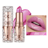 6 Colors 3 in 1 Pearlescent Sparkling Lipstick Matte Glitter Waterproof Long Lasting Pearl Shine Lip Gloss Shimmer Sexy Makeup