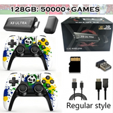 4K HDMI TV Game Stick Retro Video Game Console, 50000+ Pre-installed Games 45 Emulators 2.4G Dual Wireless Controllers X8 Ultra