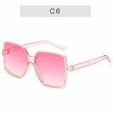 Oversized Square Fashion Gradient Color Sunglasses for Men and Women Driving Beach Party Travel Use
