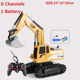 RC Excavator RC CRA Children Toys Remote Control Excavator Toys Kids Radio Control Dump Truck Bulldozer Electric Car Toys Gift