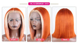 180% Density Honey Blonde Bob Wig | Straight T-Part Lace Front Brazilian Human Hair