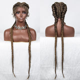 36" Twist Braided Wig | Lace Front | Natural Color | Clearance Sale