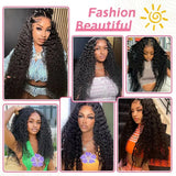 Deep Wigs Human Hair For Woman Burmese Curly Deep Wave Human Hair Wig 13x6 HD Lace Human Hair Wig on Clearance Sale