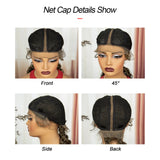 Curly Cornrow Twist Braids Wig | 13x1 T Part Lace | Water Wave | Black Women