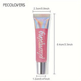 1PC Glitter Lip Gloss Moisturizing Fruit Lip Oil Transparent Fullness Lips Tint Soft Tube Makeup Lip Beauty Care