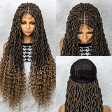 Goddess Box Braids Wig | Curly Ends | Full Lace | Crochet Hair | Black Women