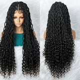 Goddess Box Braids Wig | Curly Ends | Full Lace | Crochet Hair | Black Women