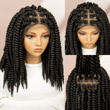 Twisted Braided Bob Wig | Full Lace Cap | Kanekalon Fibre