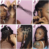 Afro Kinky Bulk Braiding Hair Extensions | 100% Human Hair | Lightweight & Natural Colors | 50g/Pack