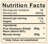 Pure Shilajit Resin with Manuka Honey | Premium Energy, Immunity & Vitality Blend