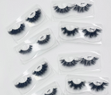 Fake Mink Eye Lash with Custom Eyelash Box 3D  Fluffy Mink Eyelash Full Strip Eye Lashes with applicator