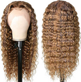 P4/27 Highlight Water Wave Human Hair Lace Front Wig - Brazilian