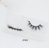Fake Mink Eye Lash with Custom Eyelash Box 3D  Fluffy Mink Eyelash Full Strip Eye Lashes with applicator