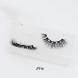 Fake Mink Eye Lash with Custom Eyelash Box 3D  Fluffy Mink Eyelash Full Strip Eye Lashes with applicator