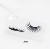 Fake Mink Eye Lash with Custom Eyelash Box 3D  Fluffy Mink Eyelash Full Strip Eye Lashes with applicator