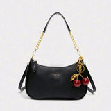 Yogodlns Crossbody Bag For Women - Adjustable Strap Crescent Shoulder PU Leather Zipper Closure