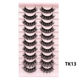 Russian Strip Lashes Makeup Lashes 25mm 3D Mink Volume Fluffy Natural False Eyelashes Thick Dramatic Mink Eyelashes Wholesale
