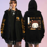 🏐 Haikyuu!! Karasuno High School Zip-Up Hoodie – Unisex Anime Streetwear