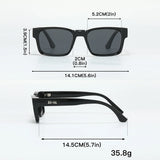Quality Square Polarized Sunglasses Men Metal Core UV400 Unisex Sun Glasses Travel Hiking Beach Fishing Eyewear