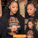 13x4 13x6 HD Transparent Lace Deep Wave Frontal Wig 40 Inch Jerrly Curly Lace Front HumanHair Wig For Deep Curly Water Wave Wig