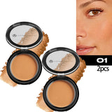 Woman makeup 6-Color Matte Bronze Powder Velvety Smooth Natural Setting Powder Makeup