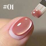 SHAKA 1-4pcs New Spring/Summer Bestsell Blue Nails Green Blue Nail Supplies Fantastic Ocean Bubble Cat Eye Gel Nail Polish