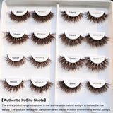 RED SIREN Brown Fluffy Mink Lashes 2026 New Design Luxurious Soft Natural Strip Lashes Cosplay Mink False Eyelashes Supplies
