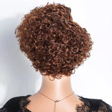 Natural Black Pixie Cut Wig | Short Curly Bob 13x1 Lace Front Human Hair (Pre-Plucked)