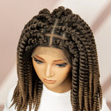 Twisted Braided Bob Wig | Full Lace Cap | Kanekalon Fibre