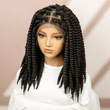 Twisted Braided Bob Wig | Full Lace Cap | Kanekalon Fibre